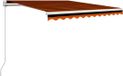 vidaXL Parasol manuel 350 x 250 cm polyester orange
