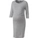 ESMARA Robe de maternité pour femme avec manches 3/4, modèle décontracté. (Gris, XS (32/34))