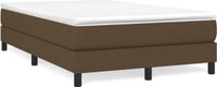 vidaXL Boxspringbed 120x200 cm stof donkerbruin