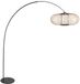 Anne Lighting - Curve vloerlamp - Naturel Zwart - Bamboe Metaal - Booglamp - E27