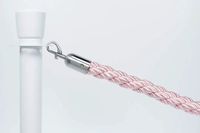 GJ Floors Afzetkoord Gedraaid | Roze - Geborsteld Chromen sluiting