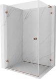 Mexen Lunar-B L porte de douche pivotante gauche 100 x 80 cm, transparent, or rose