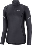 Gore Wear M Mid Long Sleeve Zip Shirt Women - Zwart - Maat: 4017912081849