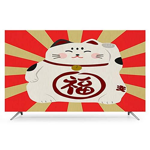 HBLZG Monitor Cover, Cartoon moderne TV cover muur opknoping LCD TV stofkap doek Europese verdikking kleine verse beschermhoes 32-60"-42"-E