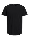 JACK&JONES Cotton Crew Neck TShirt - Black Shirts
