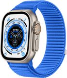 Strap-it Wave nylon bandje met klittenbandsluiting - royaal blauw
