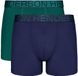 Henderson Noon - Boxer - Jambes longues - 2 pièces - Bleu foncé et vert L