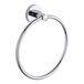 Anneau porte-serviette Laiton chromé design moderne rond