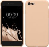 kwmobile telefoonhoesje geschikt voor Apple iPhone SE (2022) / SE (2020) / 8 / 7 - Hoesje voor smartphone - Precisie camera uitsnede - In pastelkleurige perzik