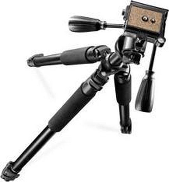 Walimex Pro FT-665T Camera Tripod - 185cm with Pro-3D Tripod Head - Black