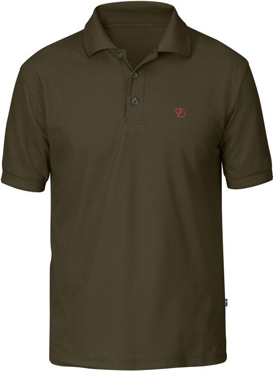 Fjällräven Crowley Pique Shirt M Shirt Heren - Dark Olive - 7392158965403