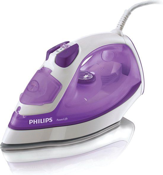Philips PowerLife GC2930/30 - Stoomstrijkijzer - Wit/paars