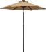 vidaXL Parasol met LED-verlichting 200x211 cm aluminium taupe