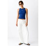 MANGO TEEN wide leg jeans - wit