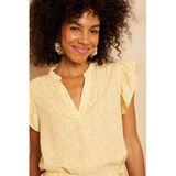 Lofty Manner top met print - geel