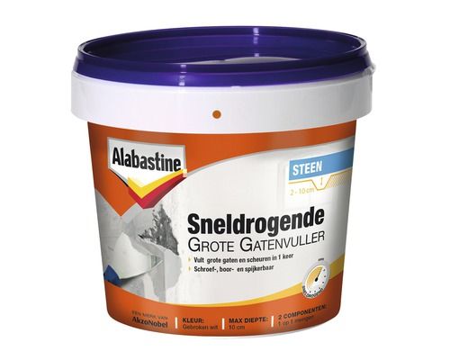 Alabastine Grote Gatenvuller Sneldrogend 2 Componenten 2 x 500 gram - 8710839111373