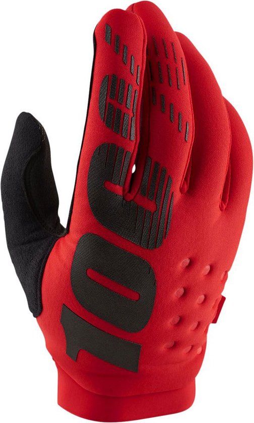100percent 100% Brisker Cold Weather Handschoenen - Rood - Large