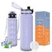 Vikaster Drinkfles, 1500 ml, grote waterfles, geschikt voor koolzuurhoudende dranken, lekvrije drinkfles, sportfles voor fitness, outdoor