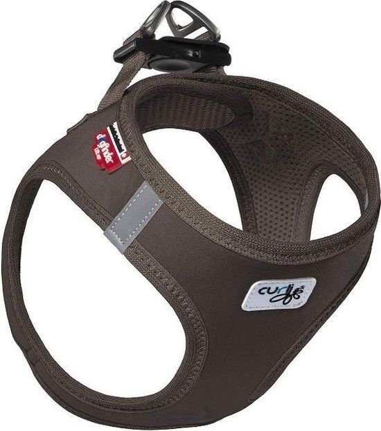 Curli Hondentuigje Harness 26 cm Softshell Mesh/nylon Bruin