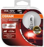 OSRAM NIGHT BREAKER SILVER 2x H4 60/55W +100% Scheinwerferlampe