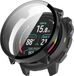 Strap-it Housse PC avec verre adapté pour Suunto Nautic S PC - Noir