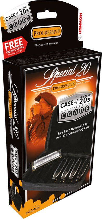 Hohner Special 20 Progressive C/D/E/G/A - Set of 5 Diatonic Harmonicas