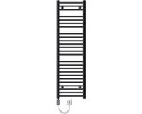 LuxeBath Elektrische badkamerradiator met verwarmingselement 1200W 400x1500 mm antraciet recht met zijaansluiting