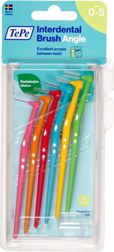 TePe Angle Interdentale Ragers Mixed Pack ISO maat 1 - 6 – (0,4 mm – 0,8 mm)