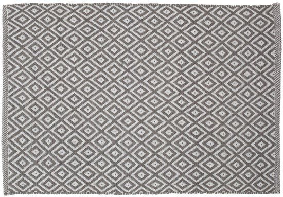 Sealskin Trellis Badmat - 60x90 cm - Grijs - Katoen