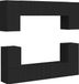vidaXL Ensemble de meubles TV 5 pièces Bois de pin traité Noir