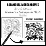 Botaniques Monochromes Coloring Book