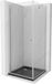 Mexen Pretoria cabine de douche battante 80 x 80, transparent, chrome + receveur de douche plat, noir