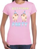 Bellatio Decorations Verkleed T-shirt voor dames - Roze - XS