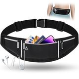 Alyvisun Hardloopriem, Running Heuptas Verstelbare Loopgordel Waterdichte Heuptasjes Elastische Sportieve Heuptassen Telefoon Bumbags Sport Hardlopen Riem Voor Mannen en Vrouwen