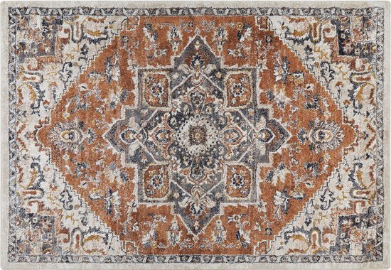 METSAMOR - Vintage vloerkleed - Beige - 160 x 230 cm - Polypropyleen