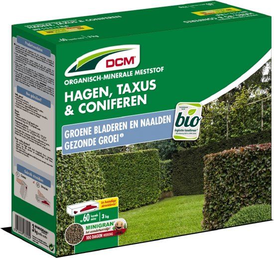 DCM meststoffen DCM bemesting voor hagen taxus en coniferen 3kg