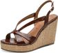 Tamaris - Dames - Plateau sandalen - Bruin - Maat 41