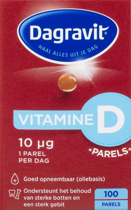Dagravit Vitamine D 10µg parels - 100 stuks