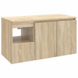 vidaXL Badkamermeubel Set 2 st Sonoma Eiken Bewerkt hout