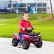 Quad électrique pour enfants de 18 à 36 mois, 6 V, vitesse maximale de 2 km/h, rose