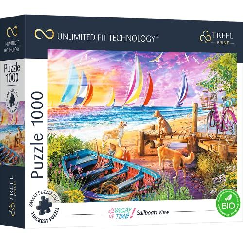 Trefl Prime - Uft Vacay Time Puzzle: Sailboats View - 1000 Elementen