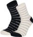 Apollo bedsokken / huissokken - dames - 2-pack - blauw/wit - one size