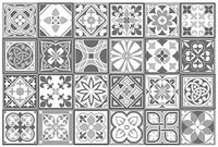 Walplus Purbeck Stone Tegelstickers 24 Stuks 15 Cm Wit Grijs