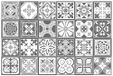 Walplus Purbeck Stone Tegelstickers 24 Stuks 15 Cm Wit Grijs