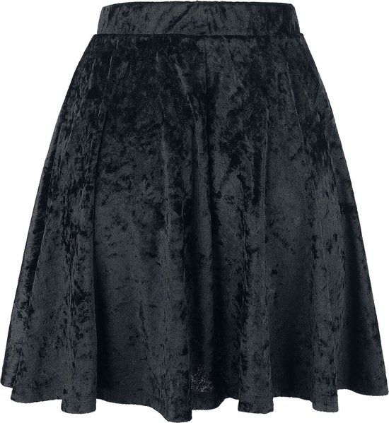 Forplay Velvet Skirt Dames Minirok - Zwart - XXL