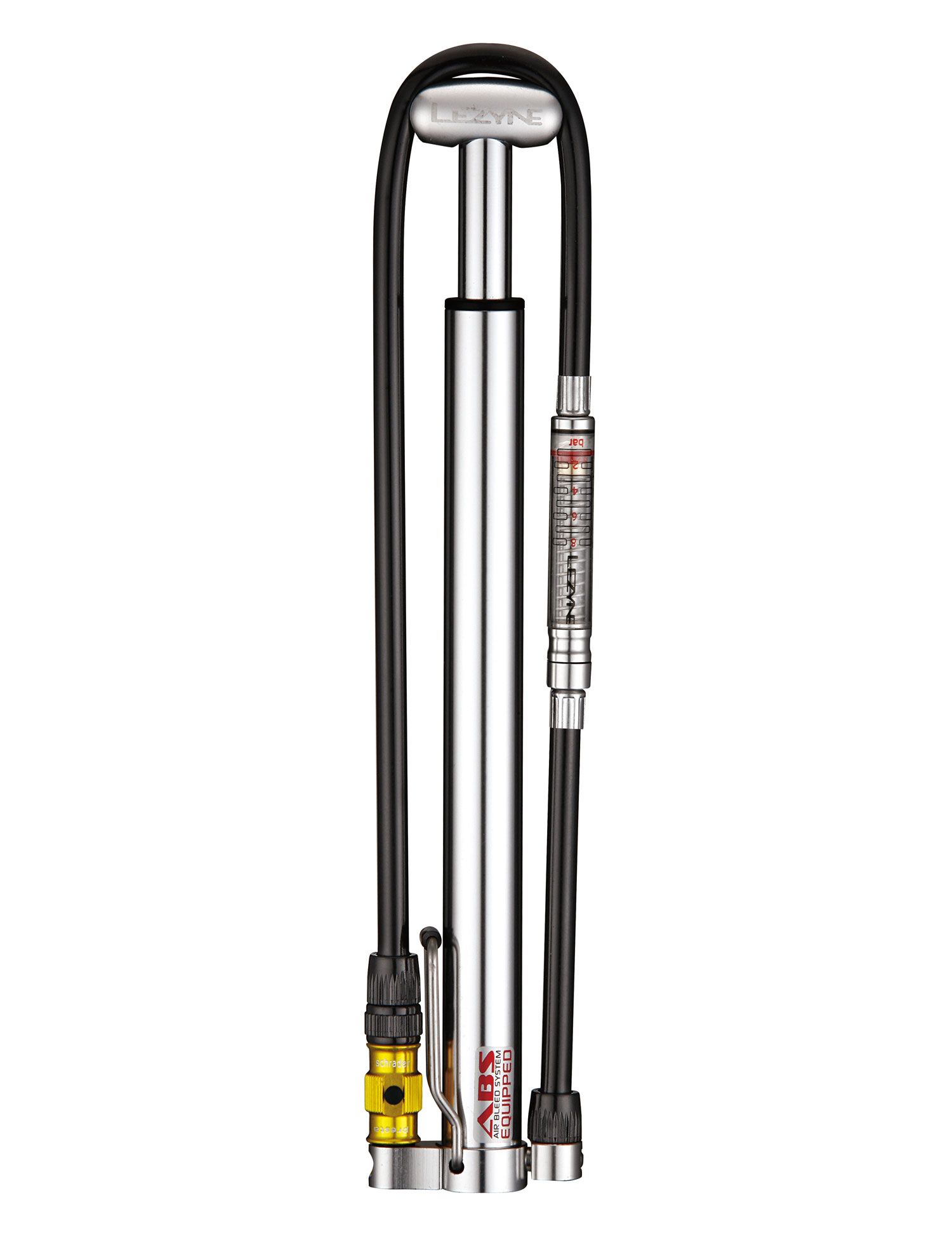 Lezyne Micro Floor Drive HPG - Zwart/Zilver