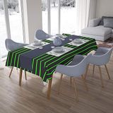 Bonamaison Tafelkleed, Anti-Mold, Sneldrogend, Waterdicht, 100% Polyester Tafellaken, Neon groene rook, 140 x 200 Cm