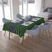 Bonamaison Tafelkleed, Anti-Mold, Sneldrogend, Waterdicht, 100% Polyester Tafellaken, Neon groene rook, 140 x 200 Cm