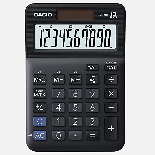 Casio MS-10F Tafelrekenmachine - 10 Cijfers - Zonne-energie/Batterijen