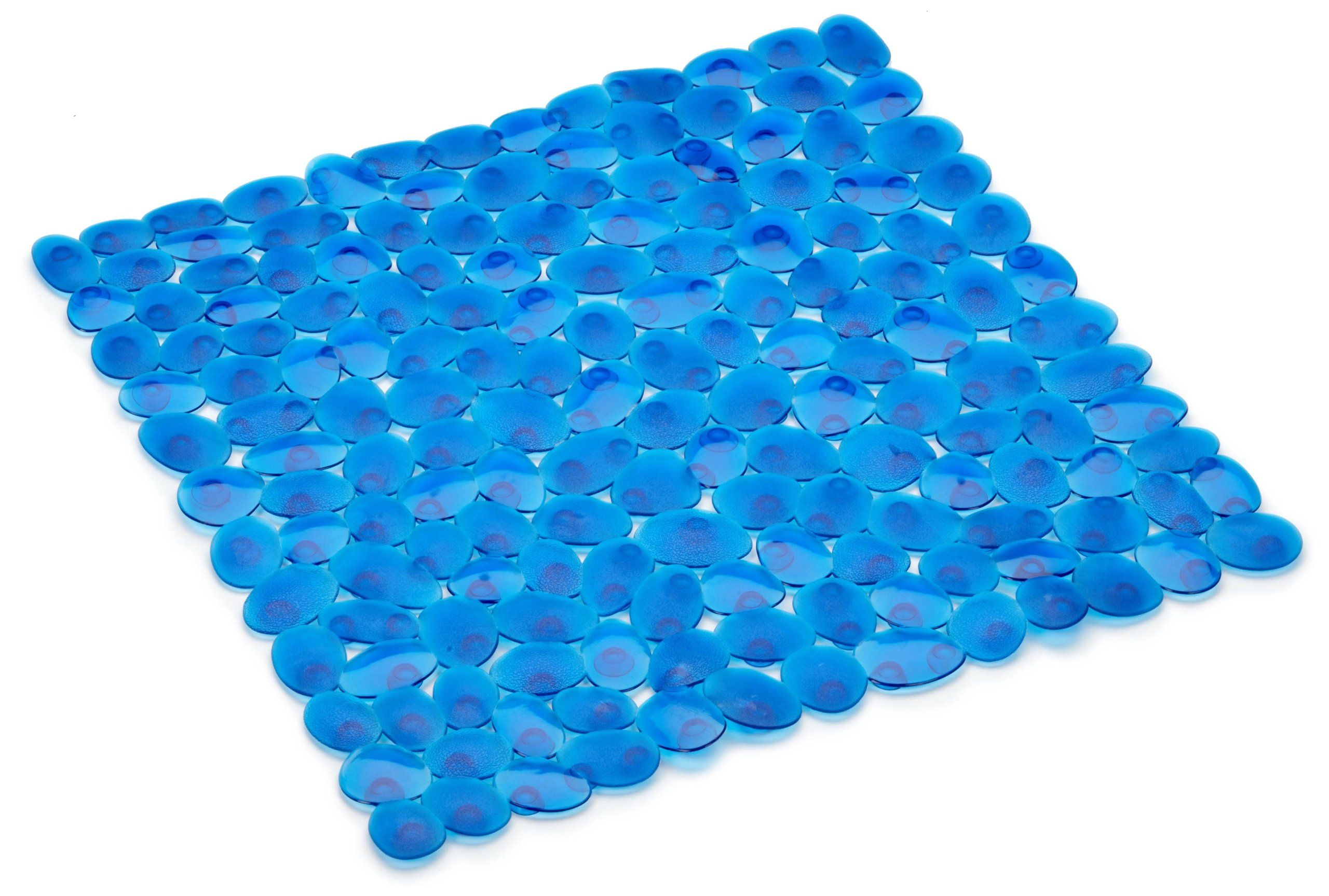 Spirella PEBBLES ANTISLIP MAT 54X54CM BLAUW